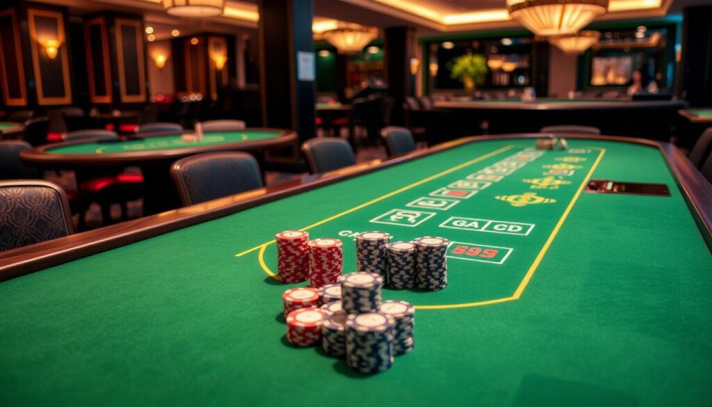 Blackjack tables