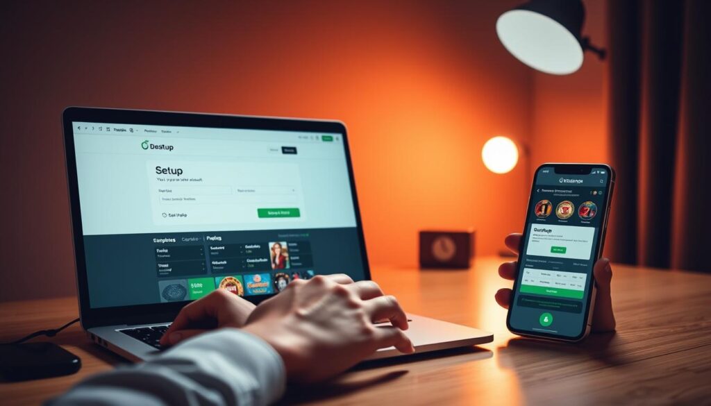 online casino account setup